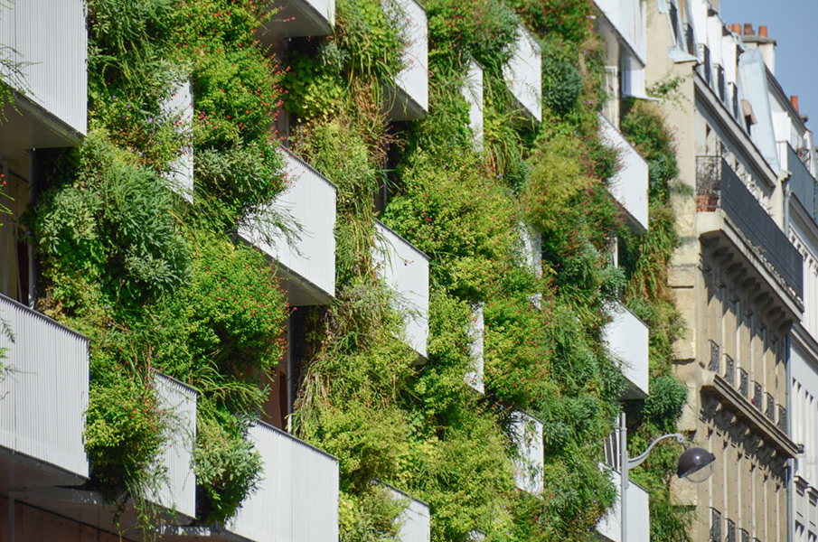 Ciel Rouge création - Architecture - Logements collectifs - Logements sociaux écologiques et paysagers - Croix Nivert - Paris